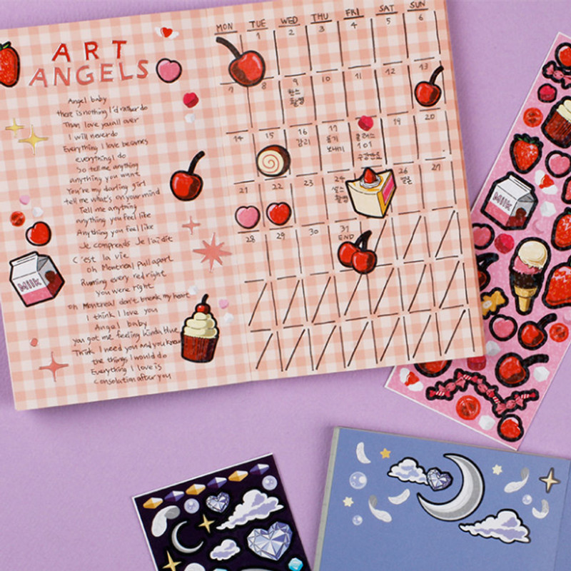 Usage example - After The Rain Dreamlike glitter deco sticker