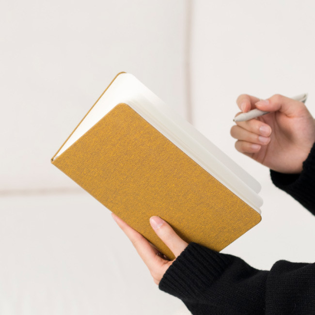 Golden Yellow - Byfulldesign Making memory medium grid notebook ver2