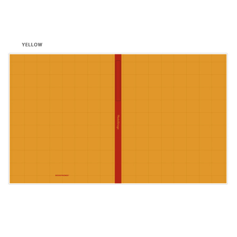 Yellow - Bookfriends Grid photo storage self adhesive photo album