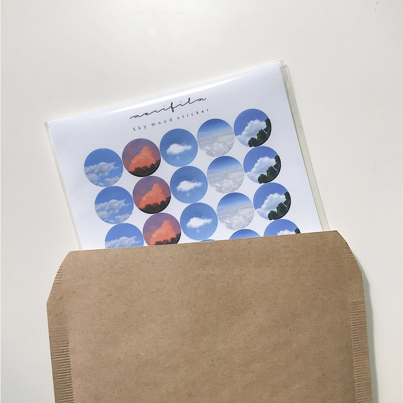 Package - Meri Film Sky and Cloud paper circle sticker