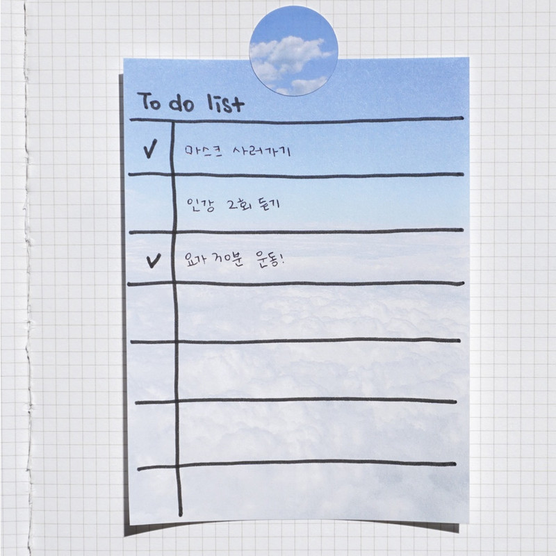 Usage example - Meri Film Cloud memo writing notepad