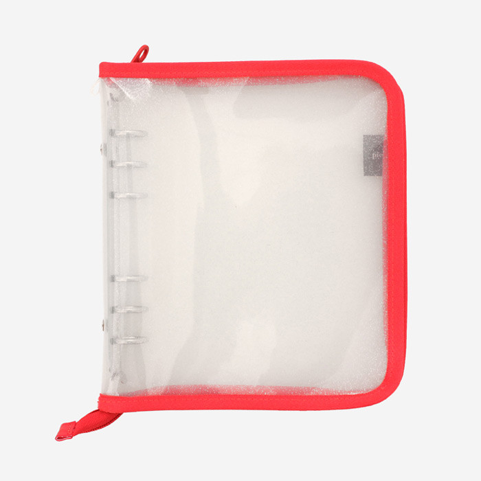 2NUL Cherry pick wide A6 6-ring PVC zipper binder