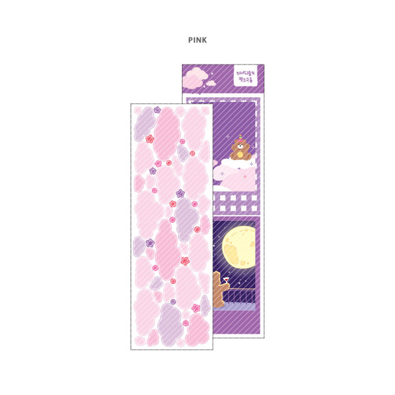 Pink - Wanna This Forest's cloud paper sticker Pink - Wanna This Forest's cloud paper sticker