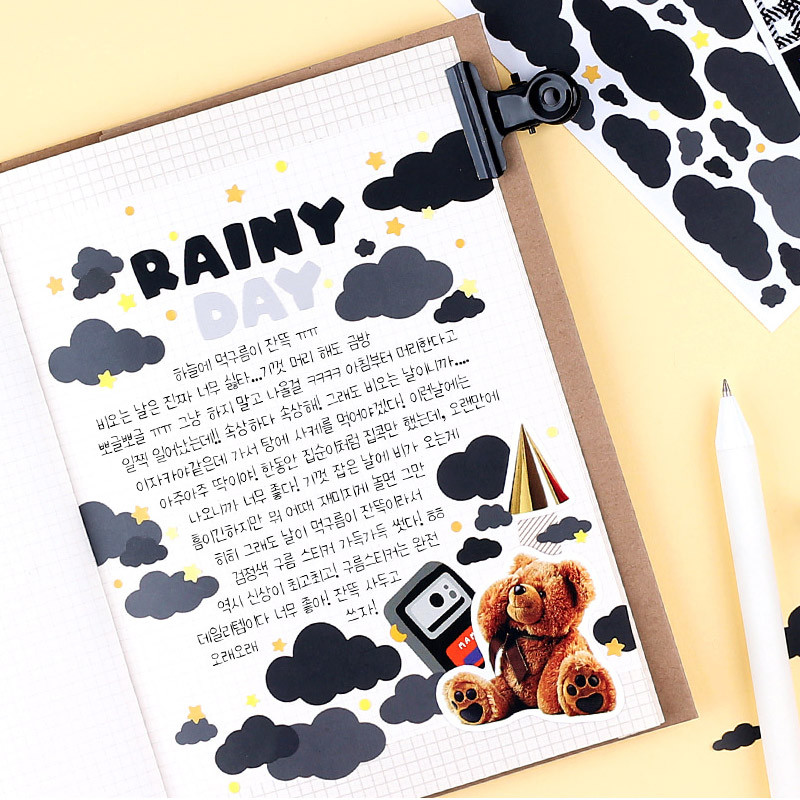 Usage example of Wanna This Forest's Cloud Paper Sticker