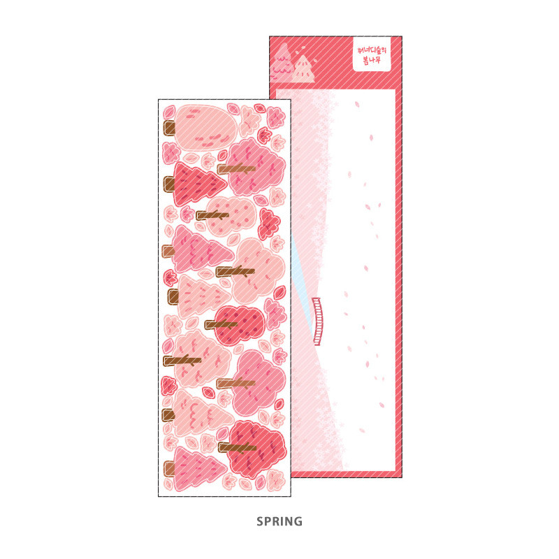 Spring - Wanna This Forest's tree paper sticker Spring - Wanna This Forest's tree paper sticker