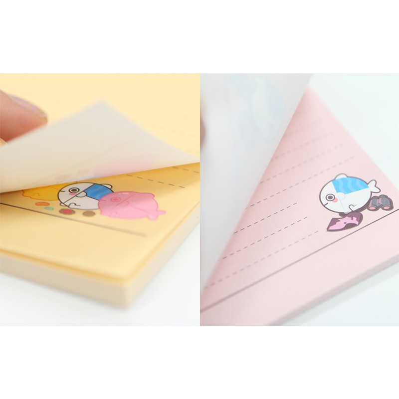 40 sheets - DESIGN IVY Ggo deung o clipboard with lined notepad