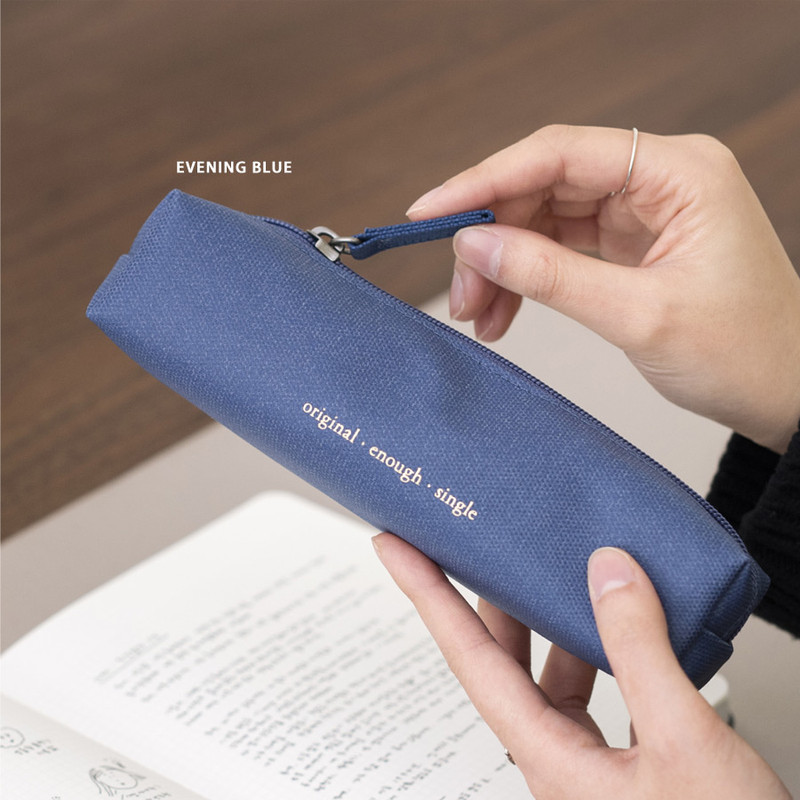 Evening Blue - Byfulldesign Oxford super single zipper pencil case ver5