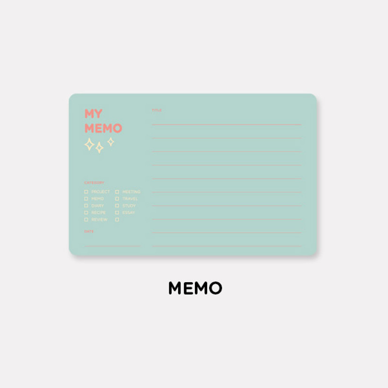 Memo - Gunmangzeung The memo my various sticky notepad