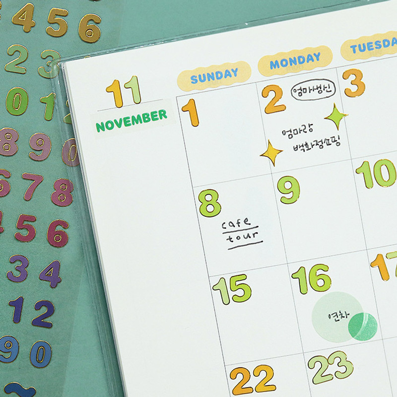 Usage example - Indigo Gold line PVC removable sticker