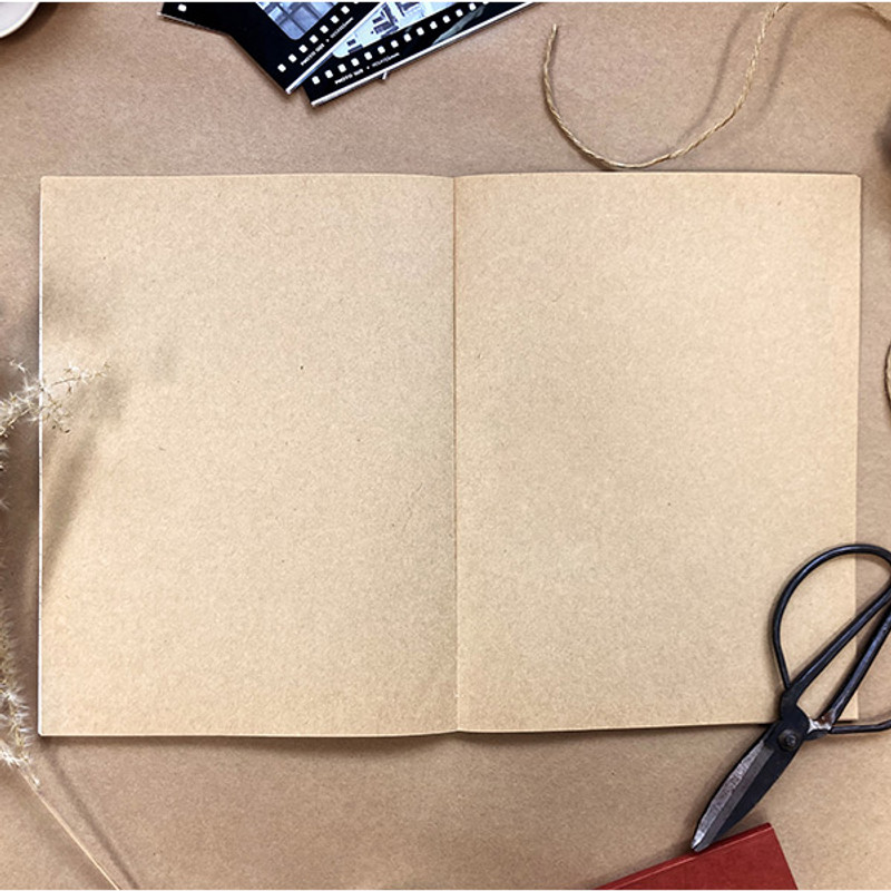 Kraft blank paper - O-CHECK Le cahier classic large lined and plain notebook