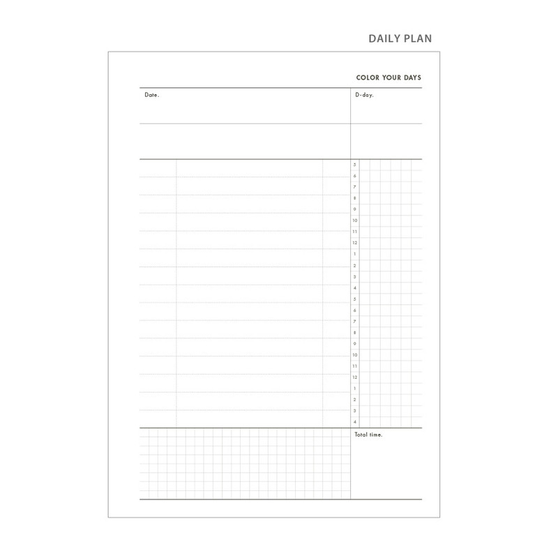 Daily plan - ICONIC Heyday 6 months hardcover dateless study planner Daily plan - ICONIC Heyday 6 months hardcover dateless study planner