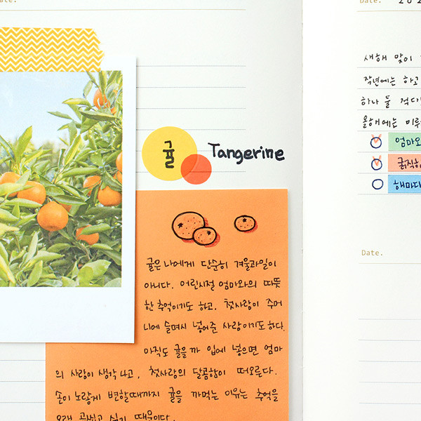 Usage example - Indigo Colorful decorative paper sticker pack 50 sheets