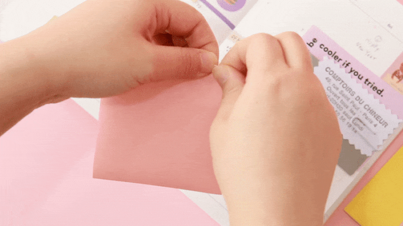 Usage example - Indigo Colorful decorative paper sticker pack 50 sheets