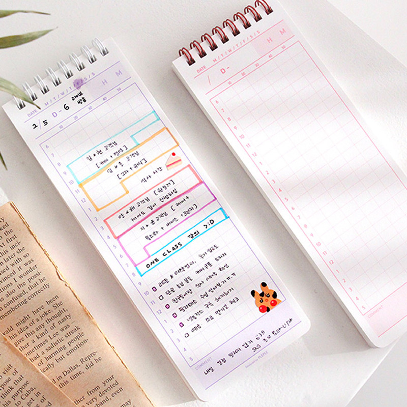 Usage example - PLEPLE 100 days 24 hours time management dateless planner