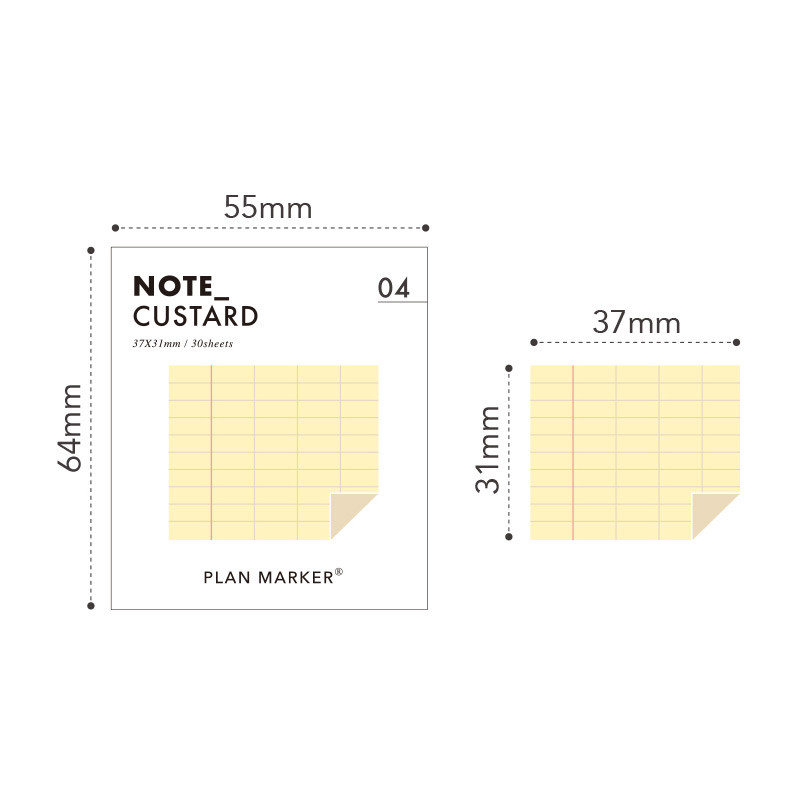 Size - PAPERIAN Note large planner bookmark sticky notepad Size - PAPERIAN Note large planner bookmark sticky notepad
