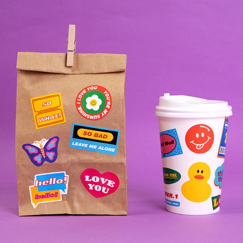 Usage example - Ardium 20 Pieces paper sticker pack Usage example - Ardium 20 Pieces paper sticker pack