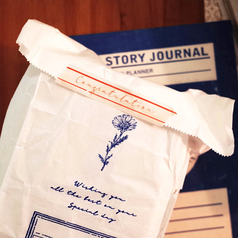 Usage example - Universal Condition Message vintage lettering masking tape Usage example - Universal Condition Message vintage lettering masking tape