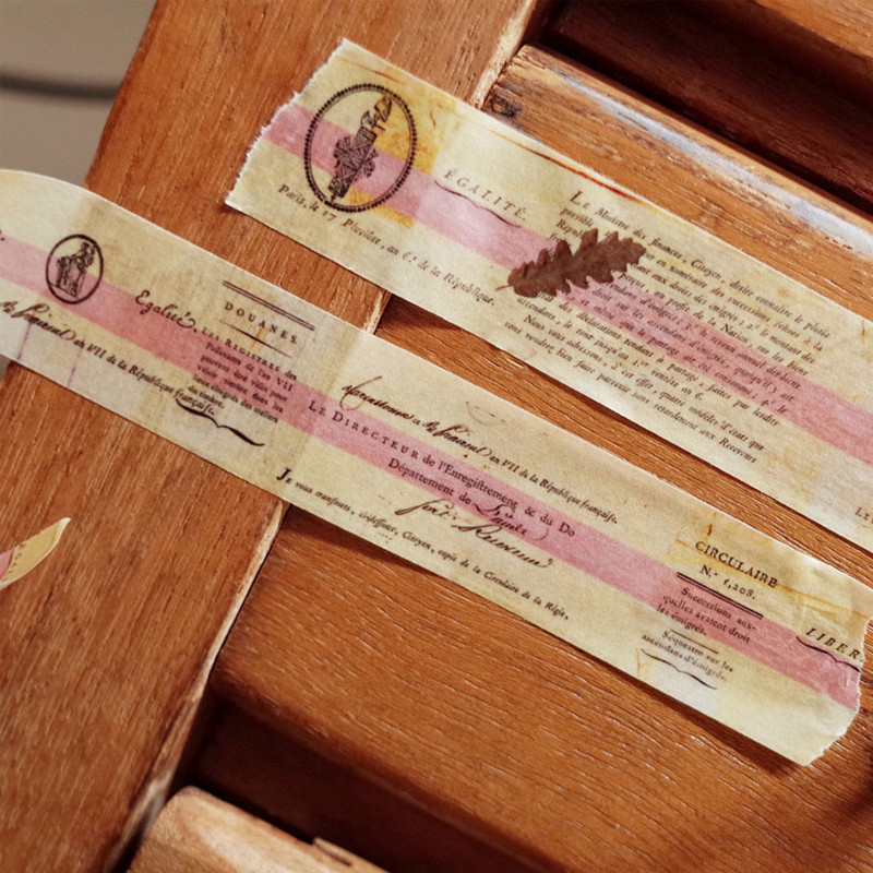 Usage example - Universal Condition Yellow vintage lettering masking tape