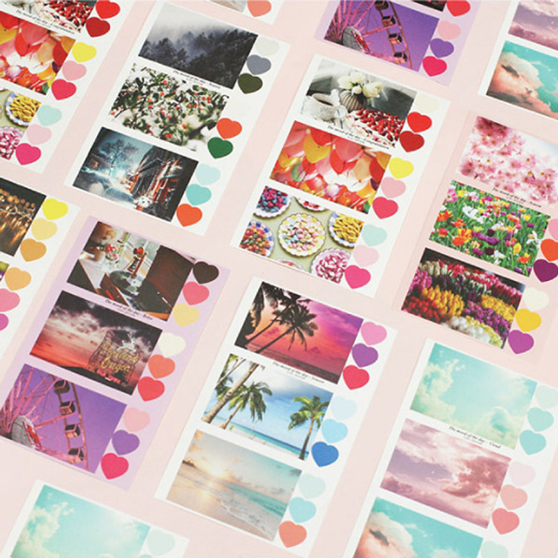 ICIEL Daily photo heart paper sticker ICIEL Daily photo heart paper sticker