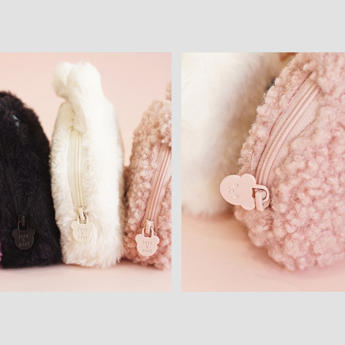 Zip closure - Second Mansion Jucy and Paul cute mongle zipper pouch