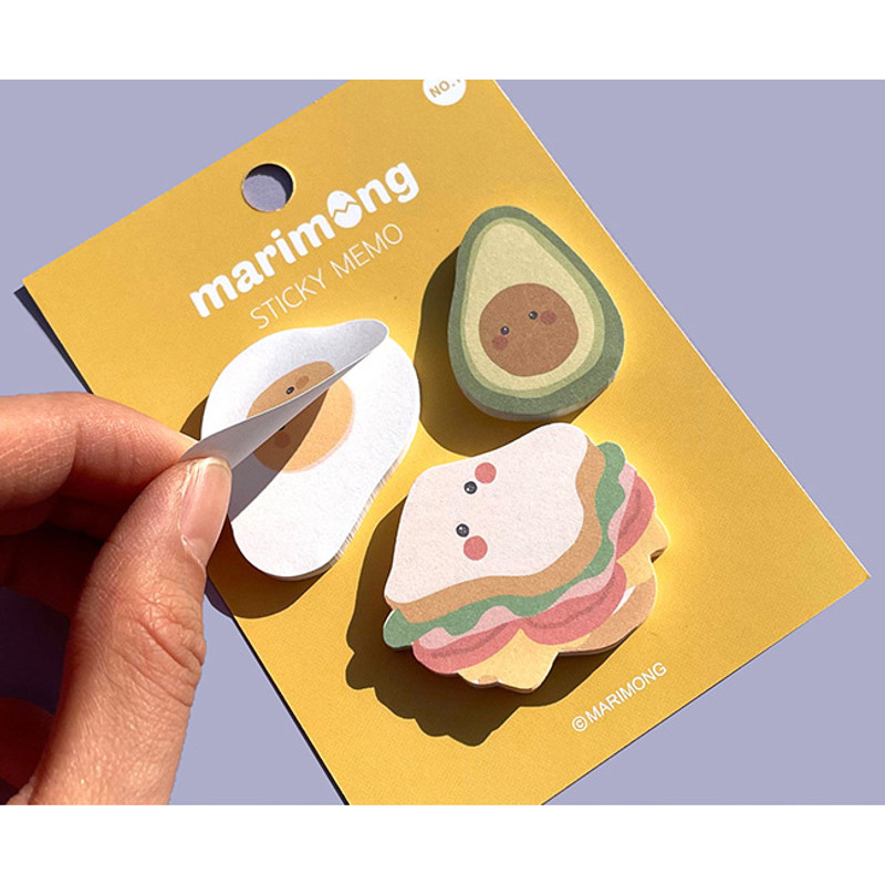 Flying Whales Marimong bookmark sticky notepad A set Flying Whales Marimong bookmark sticky notepad A set