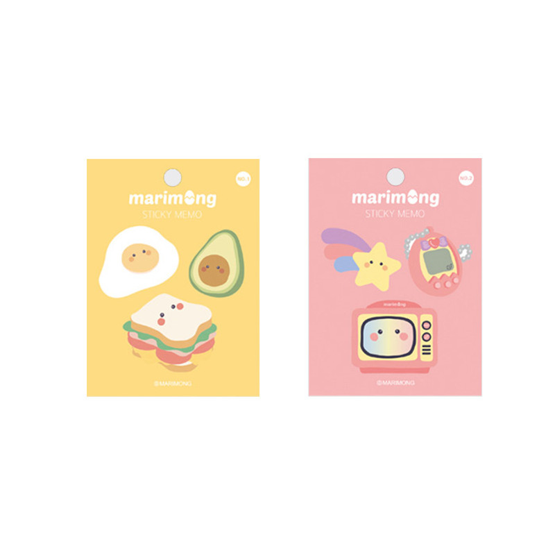 Flying Whales Marimong bookmark sticky notepad A set Flying Whales Marimong bookmark sticky notepad A set