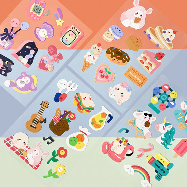 Flying Whales Marimong removable paper sticker