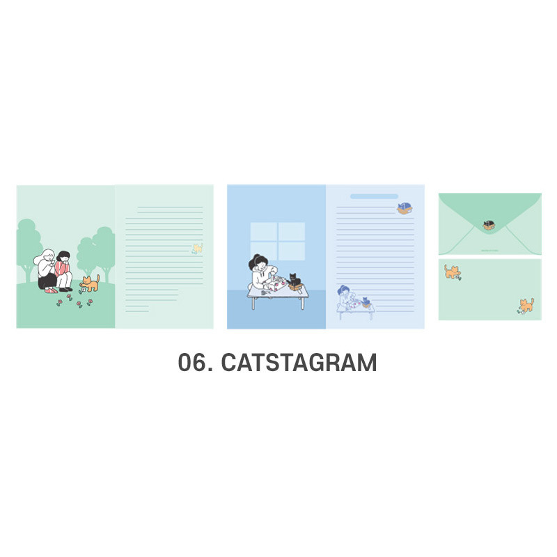 06 Catstagram - ICONIC Haru letter and envelope set 06 Catstagram - ICONIC Haru letter and envelope set