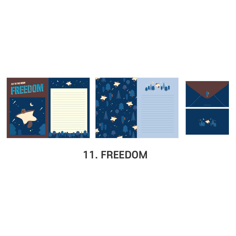 11 Freedom - ICONIC Merry letter and envelope set