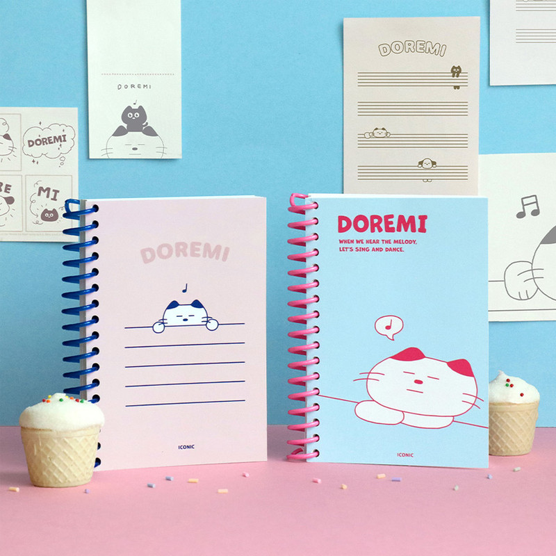 ICONIC Doremi A6 size spiral bound notebook ICONIC Doremi A6 size spiral bound notebook