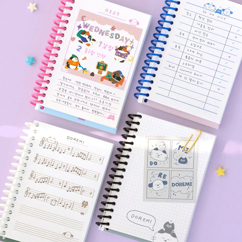 ICONIC Doremi A6 size spiral bound notebook ICONIC Doremi A6 size spiral bound notebook