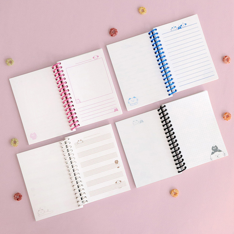Variety pages - ICONIC Doremi A6 size spiral bound notebook Variety pages - ICONIC Doremi A6 size spiral bound notebook
