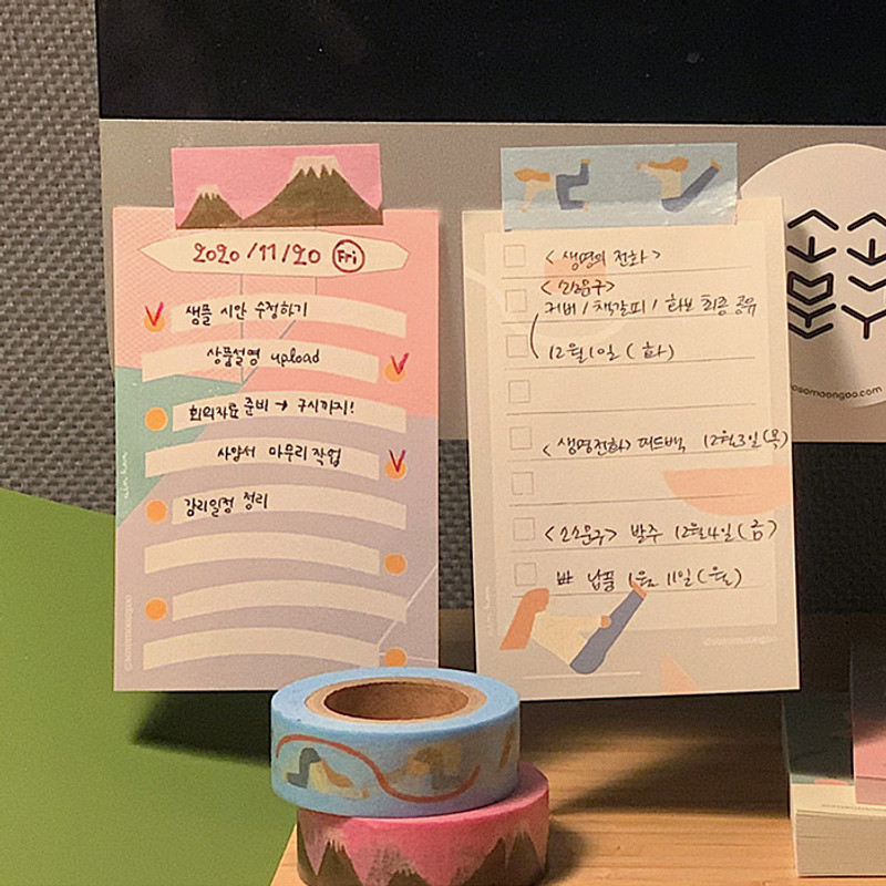 Usage example - SOSOMOONGOO Sojak5 Happy hobby masking tape Usage example - SOSOMOONGOO Sojak5 Happy hobby masking tape