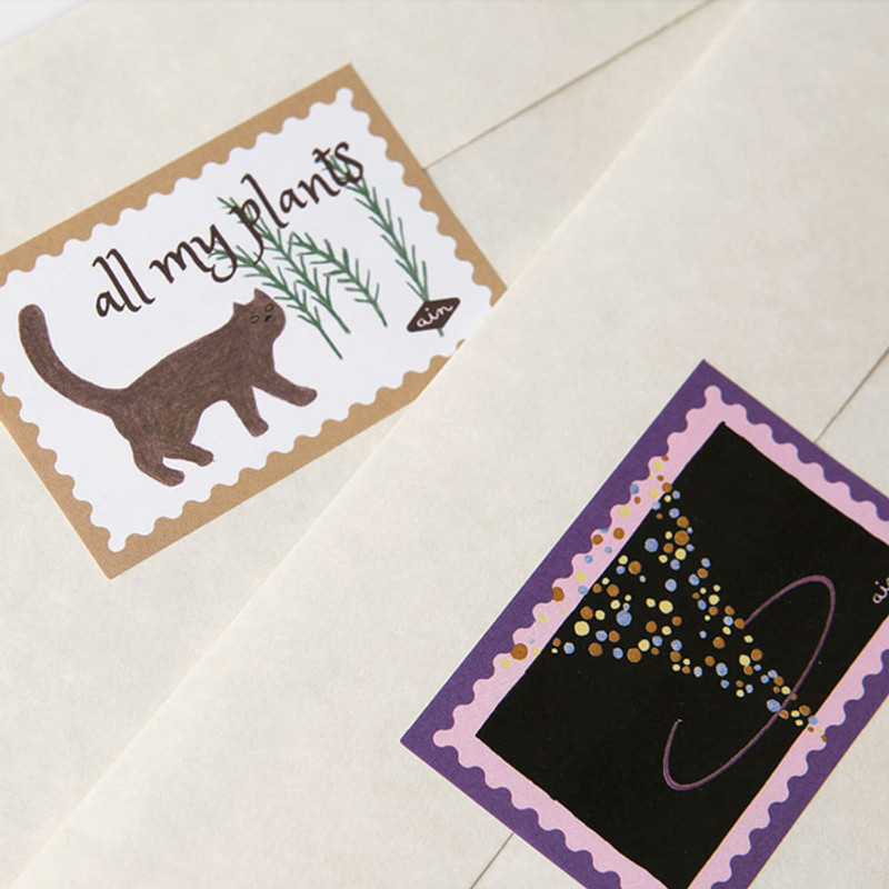 Sticker seal - SOSOMOONGOO Sojak5 Happy hobby jumbo card and envelope set Sticker seal - SOSOMOONGOO Sojak5 Happy hobby jumbo card and envelope set