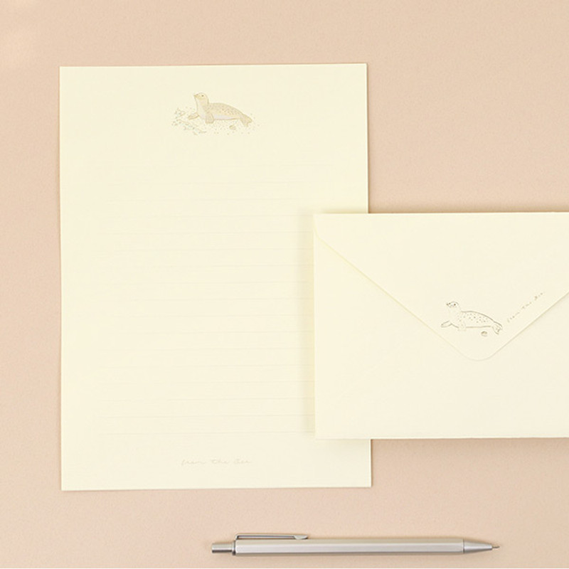 Harp seal - PAPERIAN From the sea letter paper and envelope set