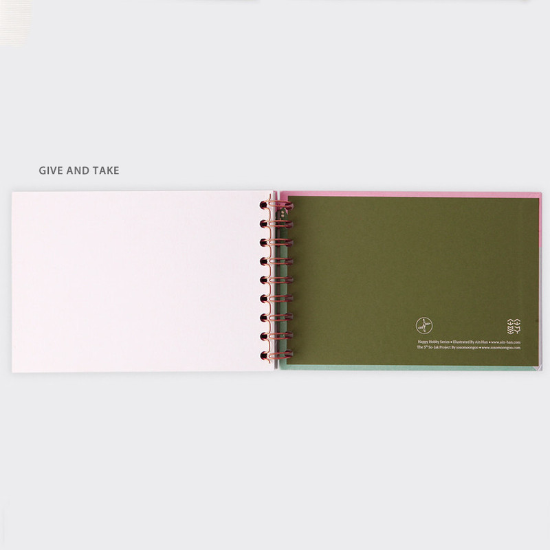 Give and take - SOSOMOONGOO Sojak5 Happy hobby spiral blank sketch book Give and take - SOSOMOONGOO Sojak5 Happy hobby spiral blank sketch book