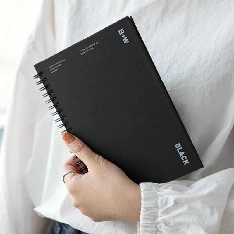 Ardium B+W wire bound hardcover lined notebook Ardium B+W wire bound hardcover lined notebook