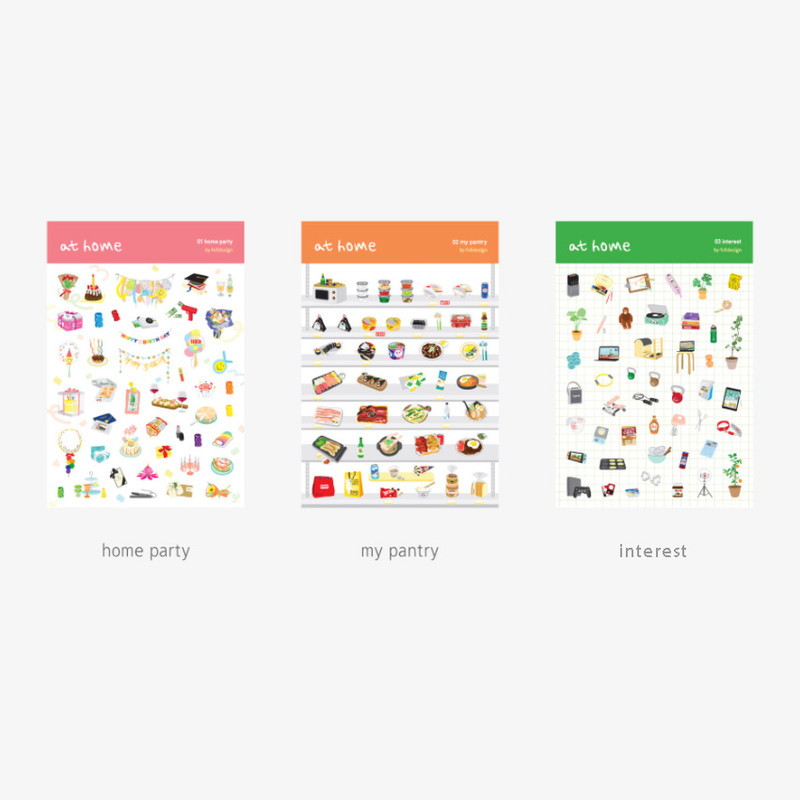 Option - Byfulldesign At home useful deco sticker sheet set ver2