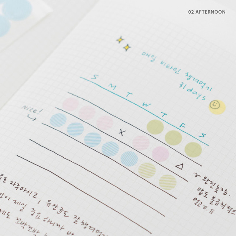 02 Afternoon - Byfulldesign Circle and Ring deco sticker sheet set ver2 02 Afternoon - Byfulldesign Circle and Ring deco sticker sheet set ver2