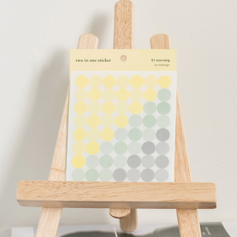 01 Morning - Byfulldesign Circle and Ring deco sticker sheet set ver2 01 Morning - Byfulldesign Circle and Ring deco sticker sheet set ver2