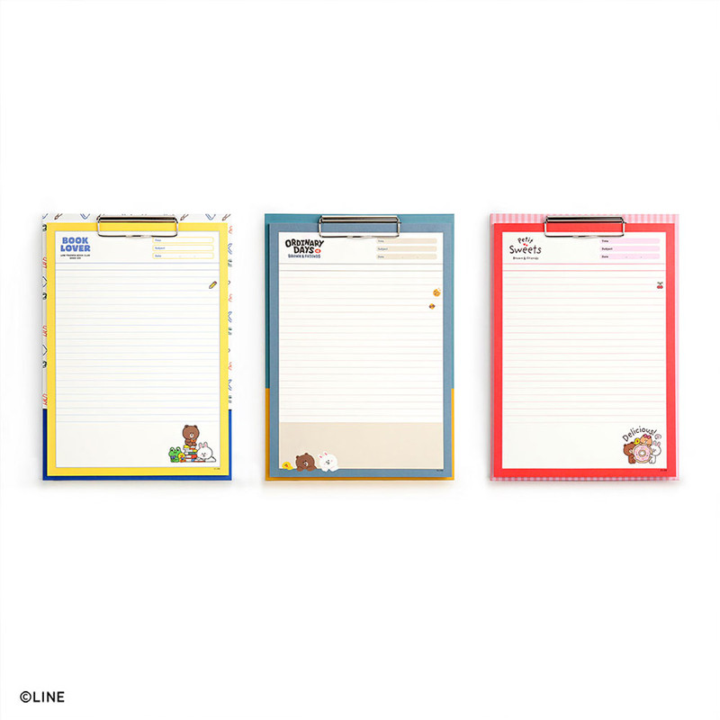 Monopoly Brown and friends A4 size clipboard notepad set