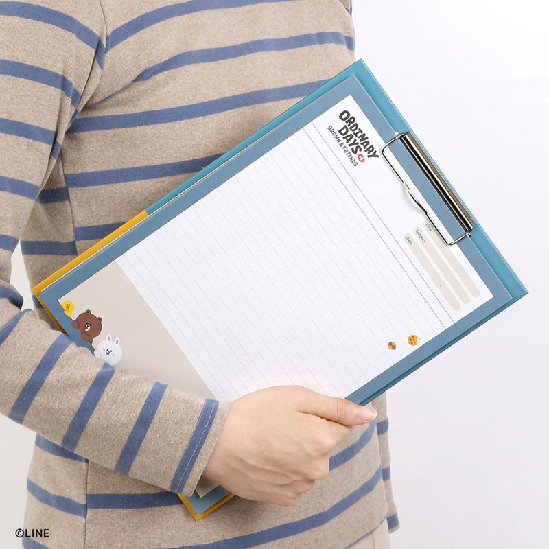 Monopoly Brown and friends A4 size clipboard notepad set