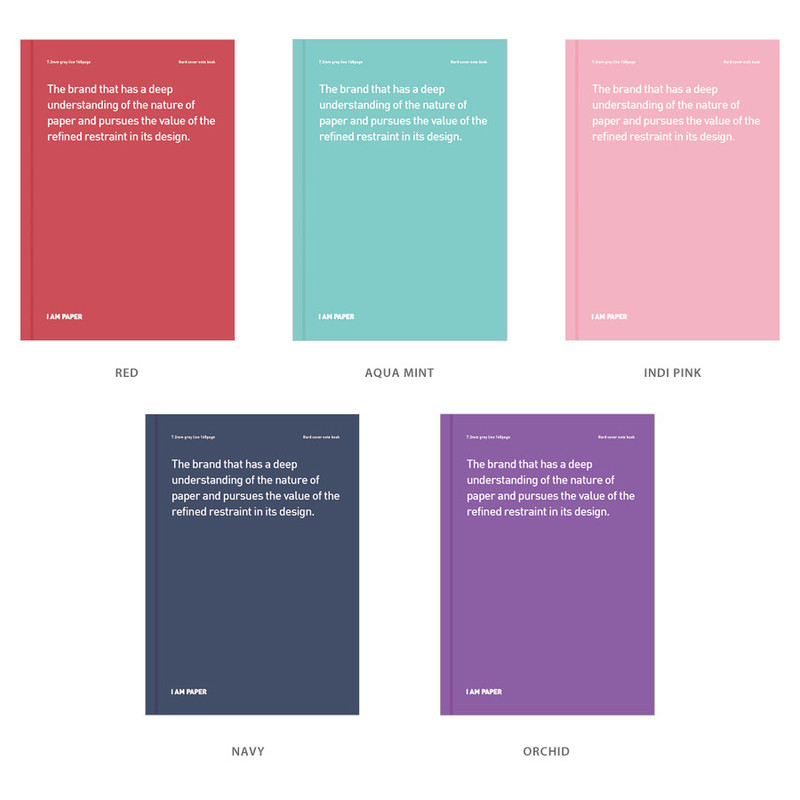 Color - Ardium I am Paper A5 size hardcover lined notebook Color - Ardium I am Paper A5 size hardcover lined notebook