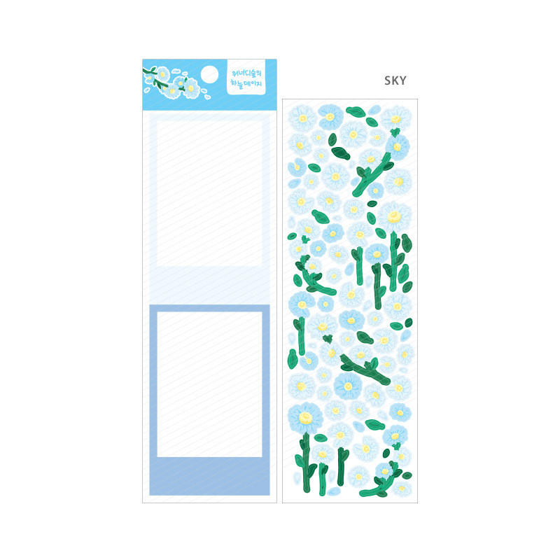 Sky - Wanna This Forest's daisy paper sticker Sky - Wanna This Forest's daisy paper sticker