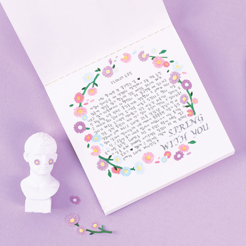 Usage example - Wanna This Forest's daisy paper sticker Usage example - Wanna This Forest's daisy paper sticker