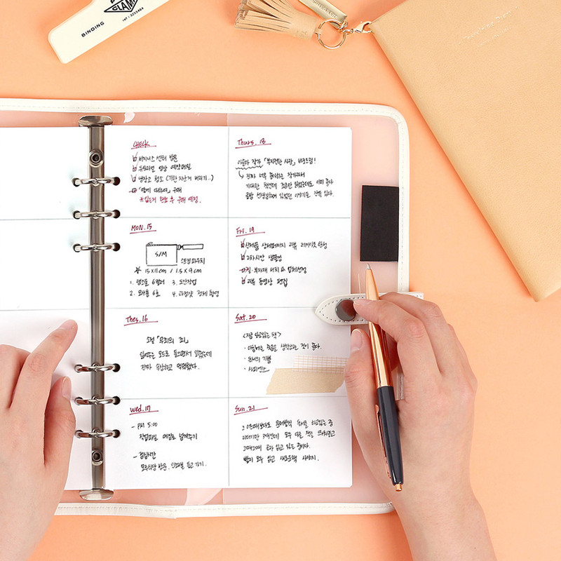10. 8 Divided - Wanna This Diary refill papers for A5 size 6 ring binder