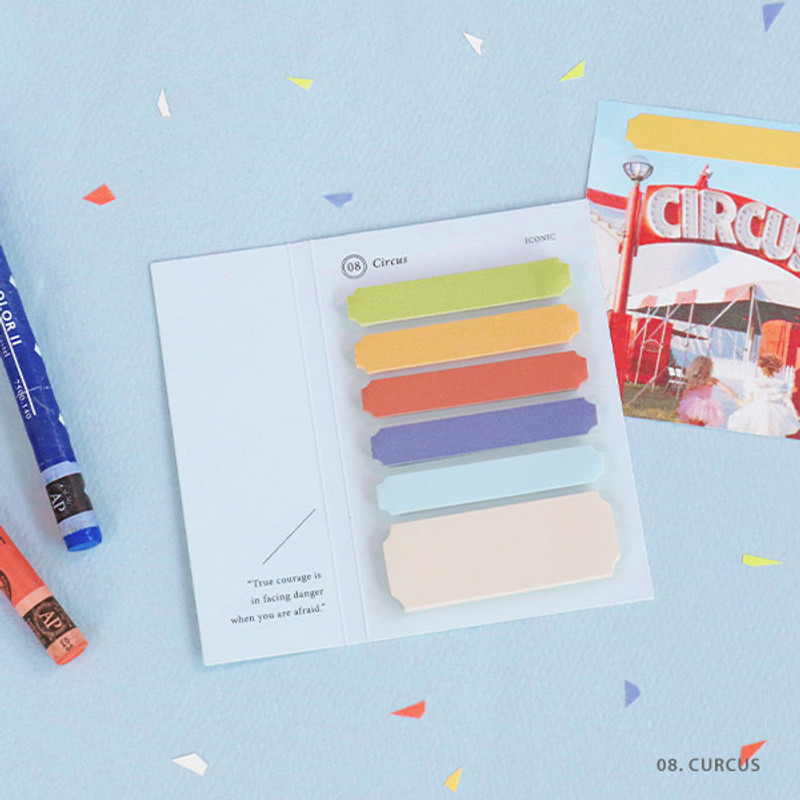 08. Circus - ICONIC Index sticky memo point bookmark set 05-12 08. Circus - ICONIC Index sticky memo point bookmark set 05-12
