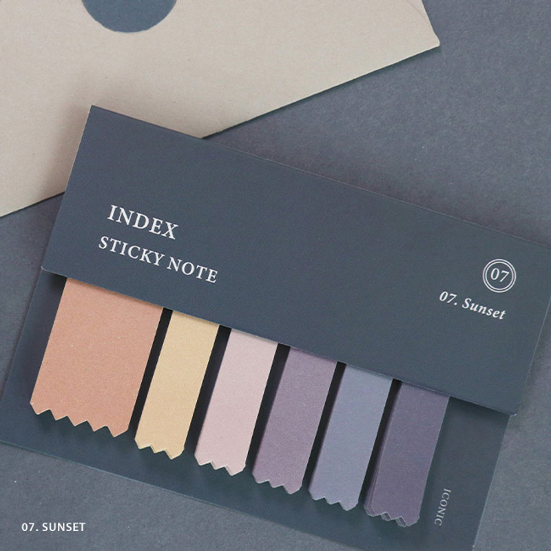07. Sunset - ICONIC Index sticky memo point bookmark set 05-12 07. Sunset - ICONIC Index sticky memo point bookmark set 05-12