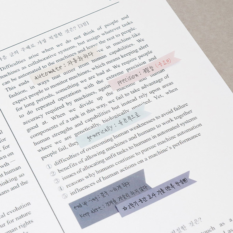 Usage example - ICONIC Index sticky memo point bookmark set 05-12 Usage example - ICONIC Index sticky memo point bookmark set 05-12