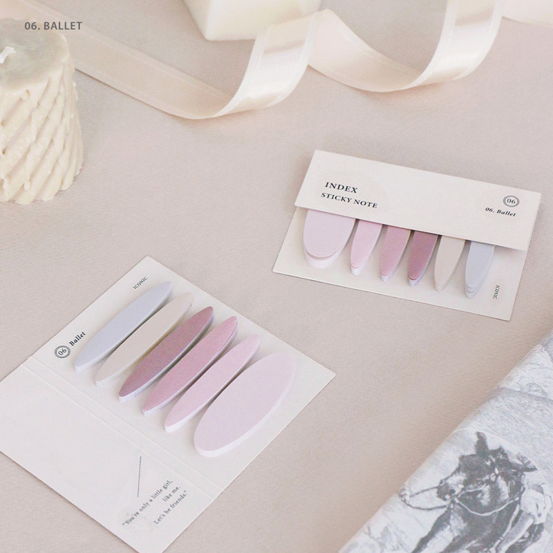 06. Ballet - ICONIC Index sticky memo point bookmark set 05-12 06. Ballet - ICONIC Index sticky memo point bookmark set 05-12